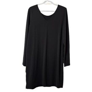 La Fee Maraboutee black fringed oversized shift dress size M